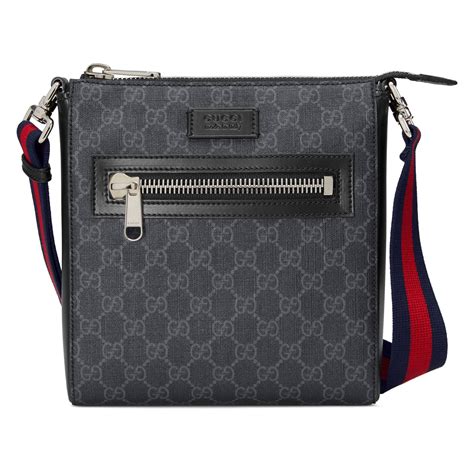 black gucci sling bag|gucci brown canvas crossbody bag.